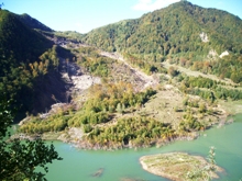 Example of field survey site (Siriu Dam reservoir landslide)