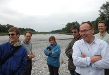 Visit to riverside restoration site on the Thur River