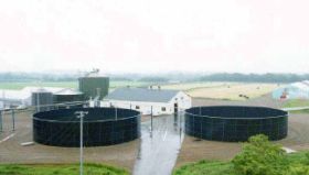 Facility for tests on resource recycling in Betsukai Town, Hokkaido 