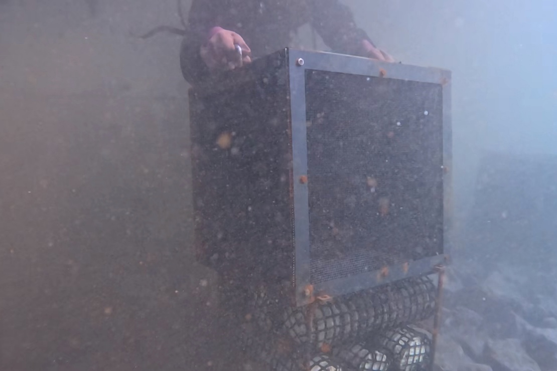 click to enlarge Photo 2<br>Installation of the protective net