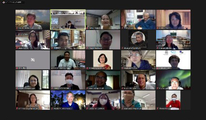 Figure 1 Online preparatory meeting with members in both countries on Dec. 2, 2020 (Not all the participants are seen on the screen.)