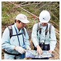 石井上席（火山・土石流チーム）らを北海道厚真町の土砂崩れの現場に派遣しました