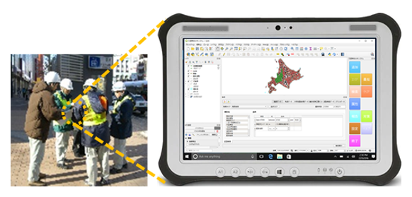 図-3　交通安全診断の現場における診断を支援するためのモバイル型ツールの開発